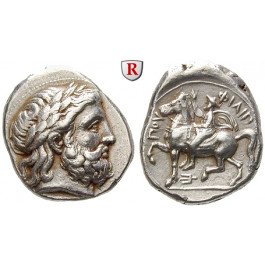Makedonien, Königreich, Philipp II., Tetradrachme, vz