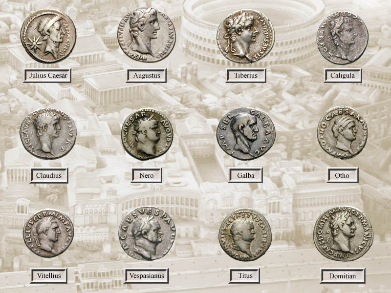 Die 12 Caesaren in Silber Sammelsysteme