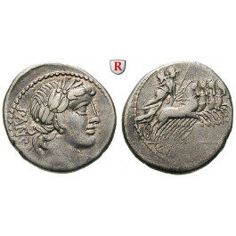 Römische Republik, C. Vibius Pansa, Denar 90 v. Chr., ss