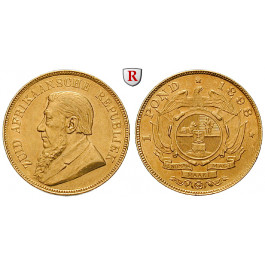 Südafrika, Südafrikanische Republik, Pond 1898, 7,33 g fein, vz