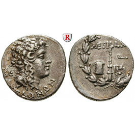 Makedonien-Römische Provinz, Aesillas, Quaestor, Tetradrachme 95-65 v.Chr., ss-vz/ss