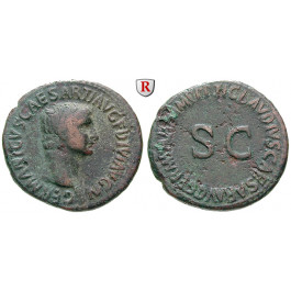 Römische Kaiserzeit, Germanicus, As 50-54, ss