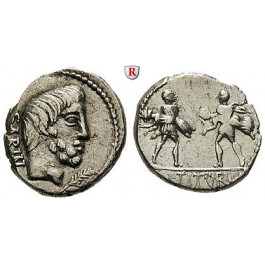 Römische Republik, L. Titurius Sabinus, Denar 89 v.Chr., ss+