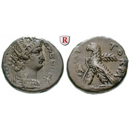 Römische Provinzialprägungen, Ägypten, Alexandria, Nero, Tetradrachme Jahr 11 = 64-65, ss