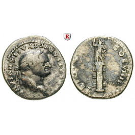 Römische Kaiserzeit, Vespasianus, Denar 79, ss
