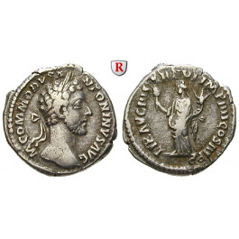 Römische Kaiserzeit, Commodus, Denar 181-182, ss