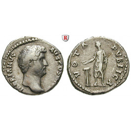 Römische Kaiserzeit, Hadrianus, Denar 137-138, ss