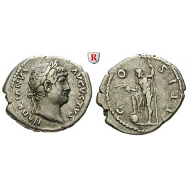 Römische Kaiserzeit, Hadrianus, Denar 125-127, ss+