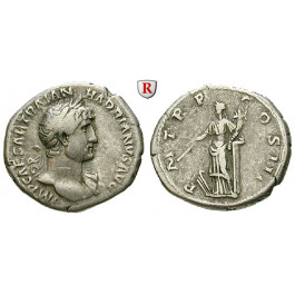 Römische Kaiserzeit, Hadrianus, Denar 120-121, ss