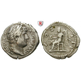 Römische Kaiserzeit, Hadrianus, Denar 126-127, ss