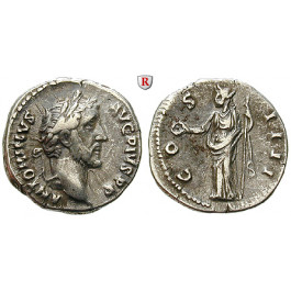 Römische Kaiserzeit, Antoninus Pius, Denar 147, ss