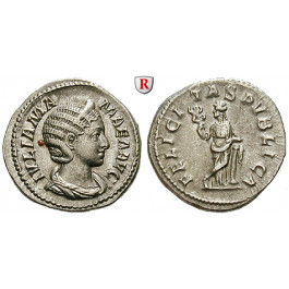 Römische Kaiserzeit, Julia Mamaea, Mutter des Severus Alexander, Denar 228, vz