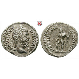 Römische Kaiserzeit, Septimius Severus, Denar 210, vz-st/vz