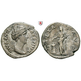 Römische Kaiserzeit, Faustina I., Frau des Antoninus Pius, Denar nach 141, ss-vz/ss