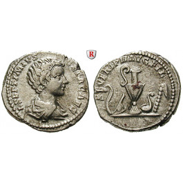 Römische Kaiserzeit, Geta, Caesar, Denar 198-200, ss+