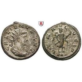 Römische Kaiserzeit, Gallienus, Antoninian 266-268, vz/ss-vz