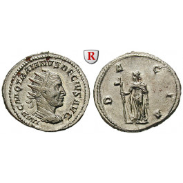 Römische Kaiserzeit, Traianus Decius, Antoninian 249-251, vz-st