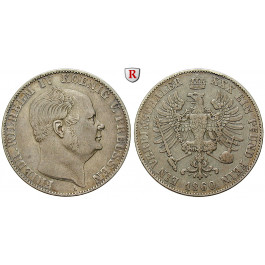 Brandenburg-Preussen, Königreich Preussen, Friedrich Wilhelm IV., Vereinstaler 1860, ss