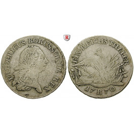 Brandenburg-Preussen, Königreich Preussen, Friedrich II., Reichstaler 1770, ss