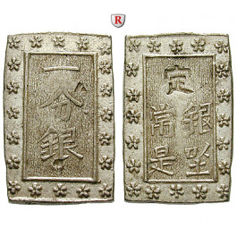 Japan, Tenpo, Bu (Ichi Bu Gin) o.J. (1837-1854), vz