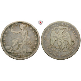 USA, Trade Dollar 1877, s+
