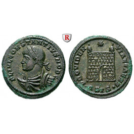 Römische Kaiserzeit, Constantius II., Caesar, Follis 326-327, vz