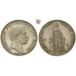 Baden, Grossherzogtum Baden, Friedrich I., Gulden 1863, ss-vz