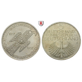 Bundesrepublik Deutschland, 5 DM 1952, Germanisches Museum, D, vz, J. 388