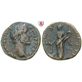 Römische Kaiserzeit, Antoninus Pius, Sesterz 145-147, ss+