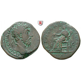 Römische Kaiserzeit, Marcus Aurelius, Sesterz 168, ss+/f.ss