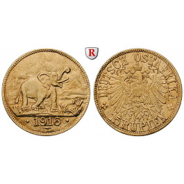 Nebengebiete, Deutsch-Ostafrika, 15 Rupien 1916, Tabora, vz-st, J. 728b