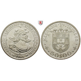Portugal, Republik, 50 Escudos 1968, 11,7 g fein, vz-st