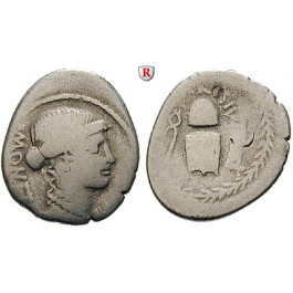 Römische Republik, T. Carisius, Denar 46 v.Chr., f.ss