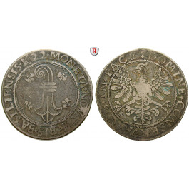 Schweiz, Basel, Stadt, Taler 1622, f.ss