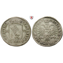 Bremen, Stadt, 24 Grote 1672, ss-vz
