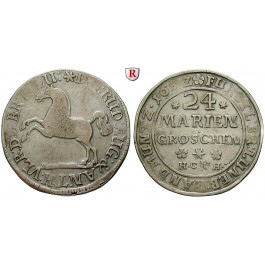 Braunschweig, Braunschweig-Wolfenbüttel, Rudolf August und Anton Ulrich, 24 Mariengroschen 1692, ss+