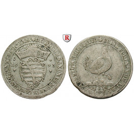 Henneberg, Grafschaft, Gemeinschaftlich mit Sachsen, 1/3 Taler 1693, ss-vz