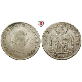 Hessen, Hessen-Kassel, Wilhelm IX., 1/2 Taler 1789, ss+