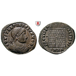 Römische Kaiserzeit, Constantinus II., Caesar, Follis 327-329, vz