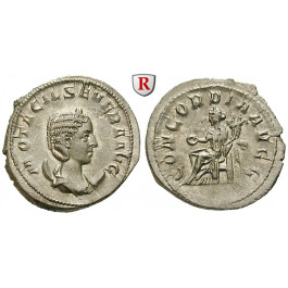 Römische Kaiserzeit, Otacilia Severa, Frau Philippus I., Antoninian 246-248, vz-st