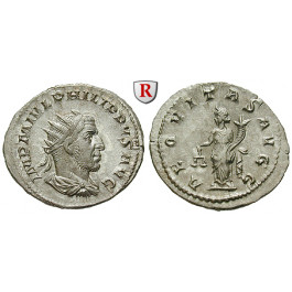 Römische Kaiserzeit, Philippus I., Antoninian 244-247, vz+