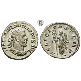 Römische Kaiserzeit, Philippus I., Antoninian 246, vz-st