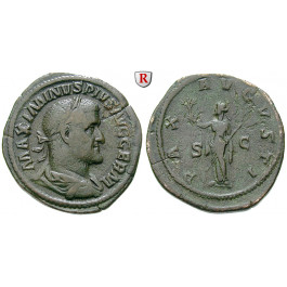 Römische Kaiserzeit, Maximinus I., Sesterz 236-238, ss+