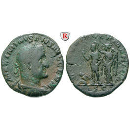 Römische Kaiserzeit, Maximinus I., Sesterz 237, ss