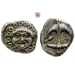 Thrakien-Donaugebiet, Apollonia Pontika, Drachme 5.-4.Jh. v.Chr., ss+