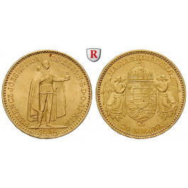 Ungarn, Franz Joseph I., 20 Korona 1894, 6,09 g fein, f.vz