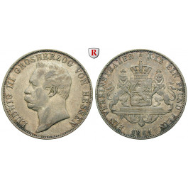 Hessen, Hessen-Darmstadt, Ludwig III., Vereinstaler 1861, ss+