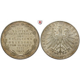 Frankfurt, Stadt, Doppelgulden 1855, vz+