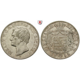 Sachsen, Königreich Sachsen, Johann, Taler 1856, ss-vz