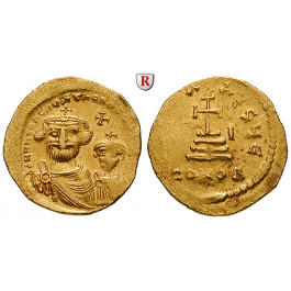 Byzanz, Heraclius und Heraclius Constantinus, Solidus 610-615, ss